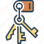 bunch, keybunch, ring, keychain, keyring, metallic, key 