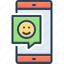 feedback, screen, mobile, message, response, discuss, messenger