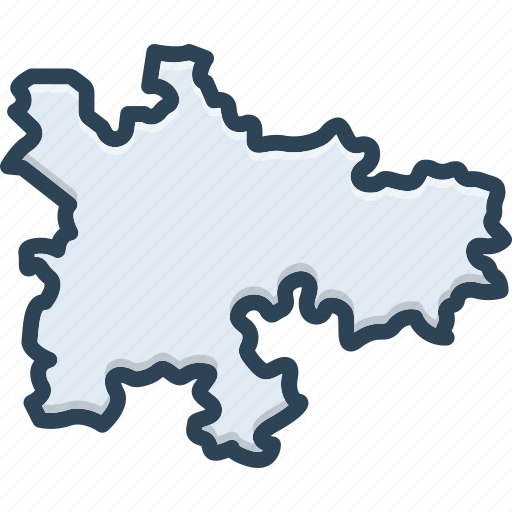 Glasgow, country, map, state, border, region, hull shape icon - Download on Iconfinder