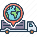 international, globe, worldwide, earth, location, jeep, transportation