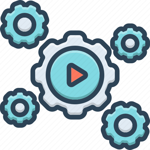 Automation, setting, cogs, gear, workflow, progress, mechanism icon - Download on Iconfinder