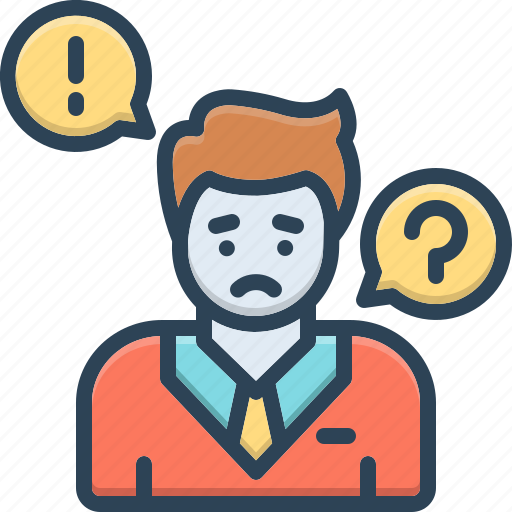 Concern, care, boy, question, think, character, experssion icon - Download on Iconfinder