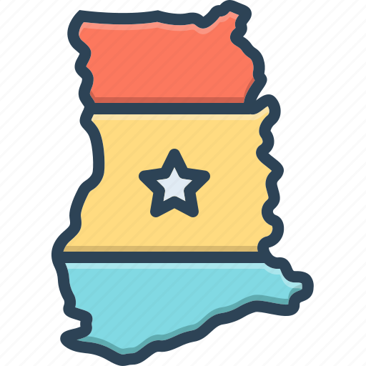 Ghana, flag, nation, banner, country, state, ghana flag icon - Download on Iconfinder