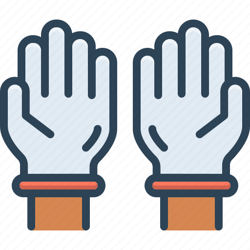 Gloves, mittens, gauntlet, safety, fingers, latex, rubber icon - Download on Iconfinder