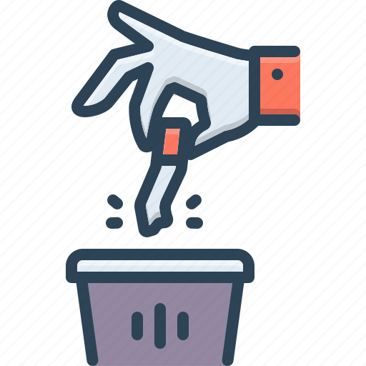 Quit, leave, discard, reject, trash, give up, dust bin icon - Download on Iconfinder