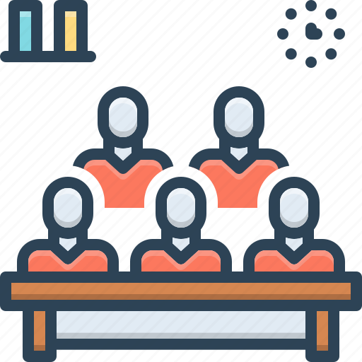 Attending, candid, conference, coworker, audience, student, classroom icon - Download on Iconfinder