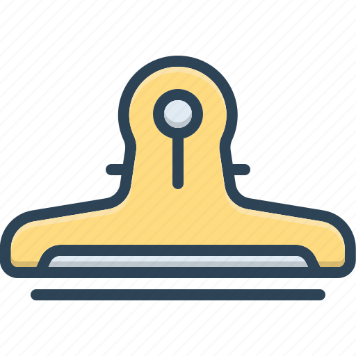 Clips, paperclip, binder, metal, attach, coupler, paper fastener icon - Download on Iconfinder