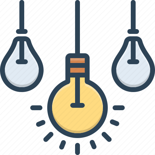 Distinct, bulb, light, electric, technology, separate, specific icon - Download on Iconfinder