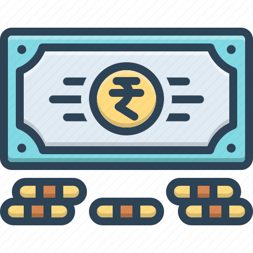 Rs, pkr, cash, money, currency, rupee symbol, rupees note icon - Download on Iconfinder