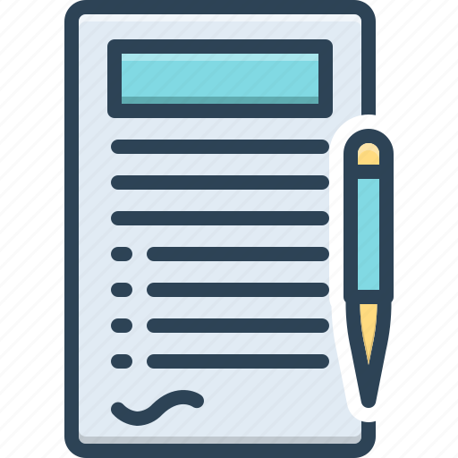 Terms, word, lable, document, agreement, signature, paperwork icon - Download on Iconfinder