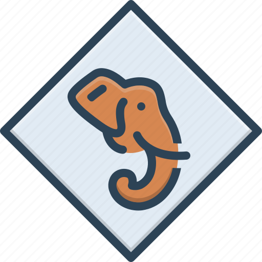 Wild, wooded, feral, elephant, forest, tusk, domestic icon - Download on Iconfinder