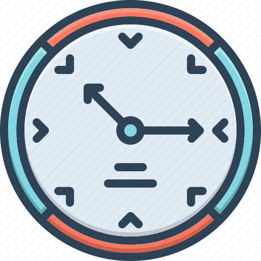 Clock, time, timer, timepiece, horology, wall, number icon - Download on Iconfinder