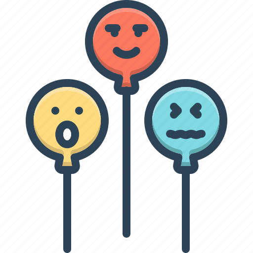 Feelings, balloons, emoji, emotion, charecter, sadness, expression icon - Download on Iconfinder
