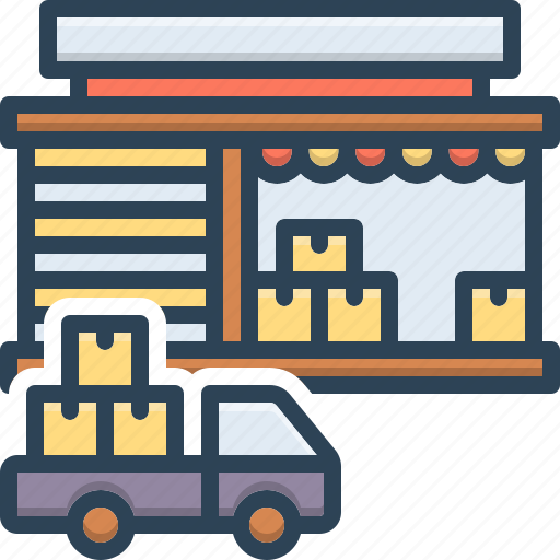 Wholesale, package, loading, supplier, goods, wide ranging, all inclusive icon - Download on Iconfinder
