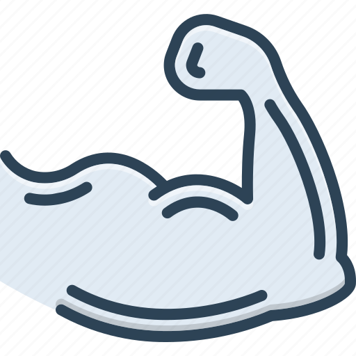 Arm, strong, muscle, power, strength, fitness, upper limb icon - Download on Iconfinder