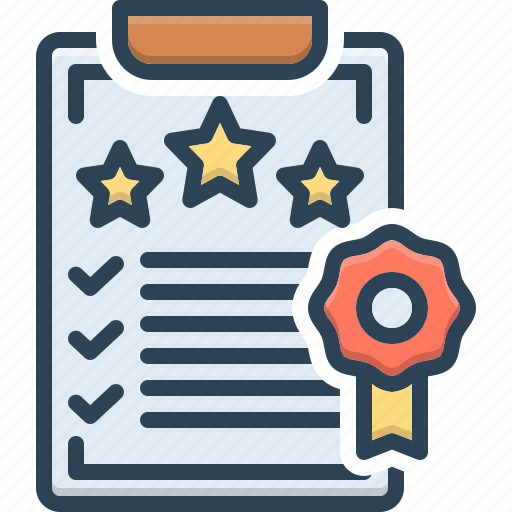 Standard, star, message, approve, clipboard, certificate, tick mark icon - Download on Iconfinder
