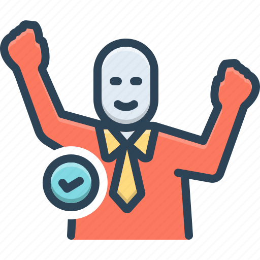 Did, people, happiness, standing, sucess, business man, one person icon - Download on Iconfinder