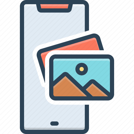 Picture, mobile, photo, phone, gallery, album, camera icon - Download on Iconfinder