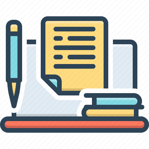 Assigned, book, file, message, script, copywriting, assign icon - Download on Iconfinder
