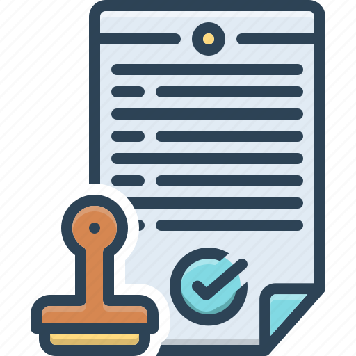 Regulated, notary, stamp, memorandum, form, documentation, aw document icon - Download on Iconfinder