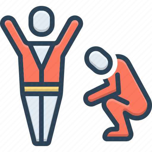 Defeat, conquer, debacle, discourage, failure, winner, champion icon - Download on Iconfinder