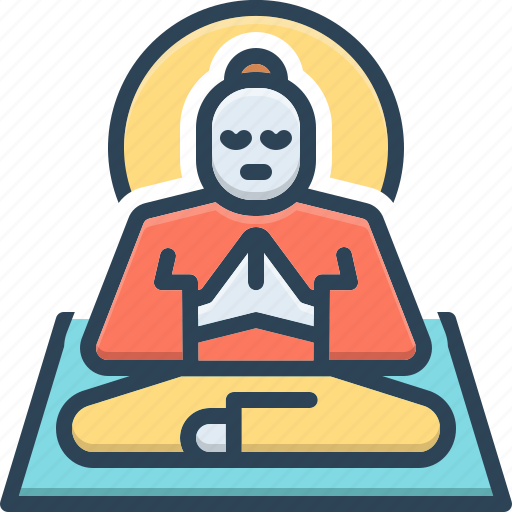 Meditation, attention, consideration, meditate, concentrate, workout, buddhism icon - Download on Iconfinder