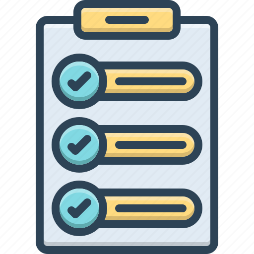 Task, clipboard, list, checklist, questionnaire, checkbox, agreement paper icon - Download on Iconfinder