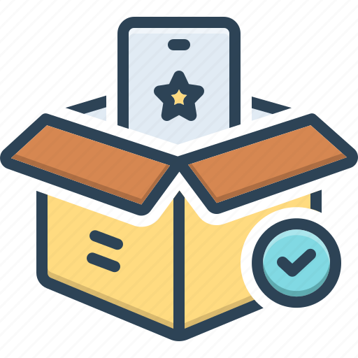 Got, obtained, receive, inside, prize, pick up, open box icon - Download on Iconfinder