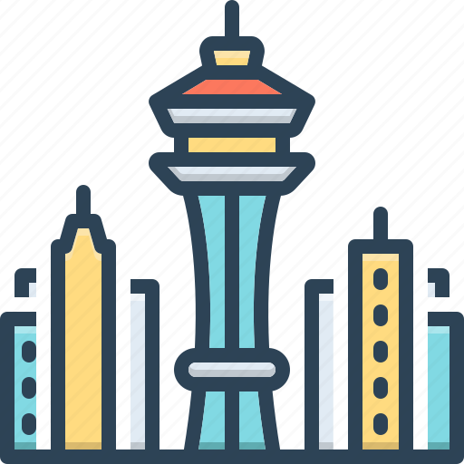 Seattle, tower, tourism, monument, usa, skyline, washington icon - Download on Iconfinder