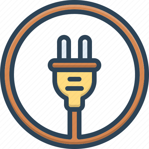 Plug, socket, electric, wire, cord, connect, unplugged icon - Download on Iconfinder