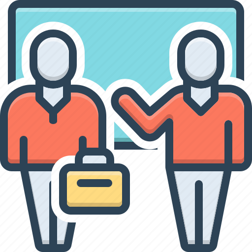 Introduction, acquaintance, meeting, presentation, hello, friend, professional icon - Download on Iconfinder
