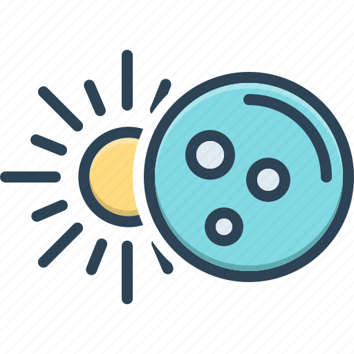 Partially, partly, moderately, somewhat, sun, spooky, cosmos icon - Download on Iconfinder