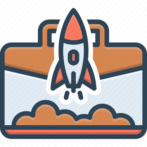Startup, launch, project, innovation, progress, rocket, spaceship icon - Download on Iconfinder