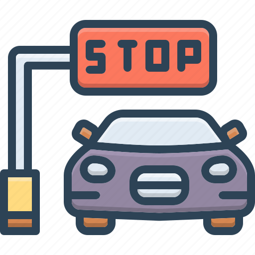 Stop, moratorium, prohibition, car, traffic, passenger, bus stop icon - Download on Iconfinder