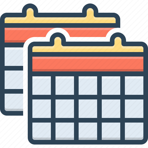 Calendars, almanac, timetable, logbook, month, schedule, number icon - Download on Iconfinder