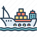 vessels, ship, boat, export, haul, move, transport