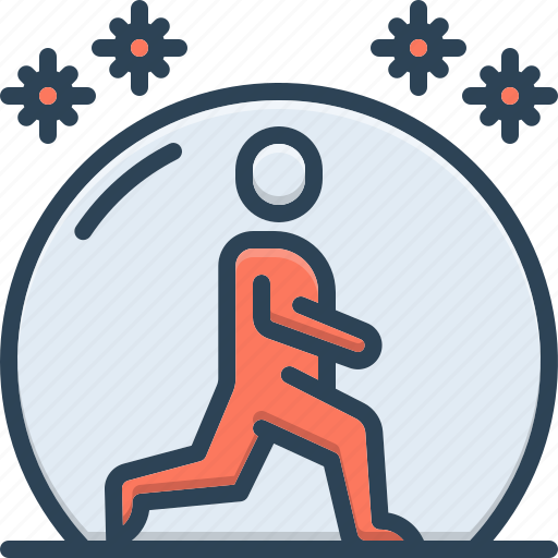 Walk, immune, iteration, footsteps, footpace, defense, protection icon - Download on Iconfinder