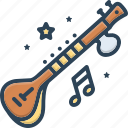 classical, sitar, stringed, instrument, musical, traditional, classical music