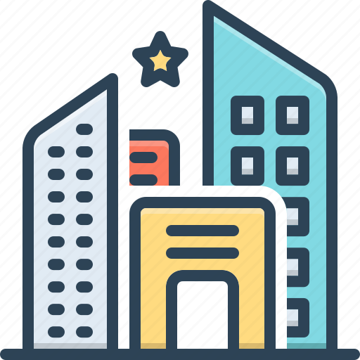 Companies, building, construction, corporate, property, skyscraper, estate icon - Download on Iconfinder
