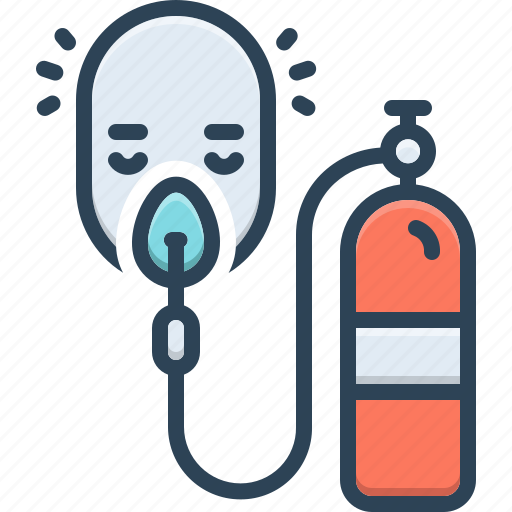 Condition, patient, respirator, treatment, emergency, oxygen cylinder, oxygen icon - Download on Iconfinder