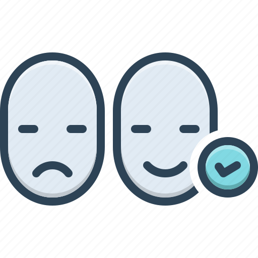 Positive, happy, unhappy, face, constructive, pragmatic, decisive icon - Download on Iconfinder