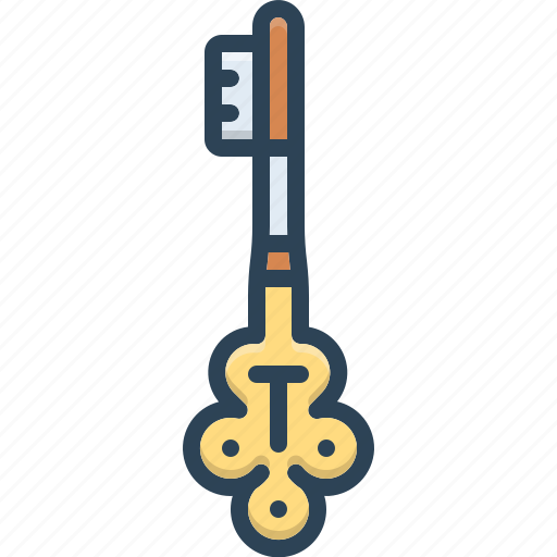 Key, clef, lock, secret, security, antique, latchkey icon - Download on Iconfinder