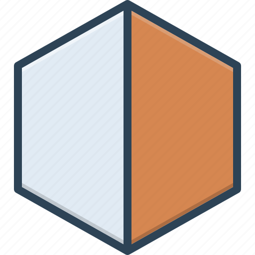Black, polygon, geometry, hexagonal, hexagon, crystal, monogram icon - Download on Iconfinder