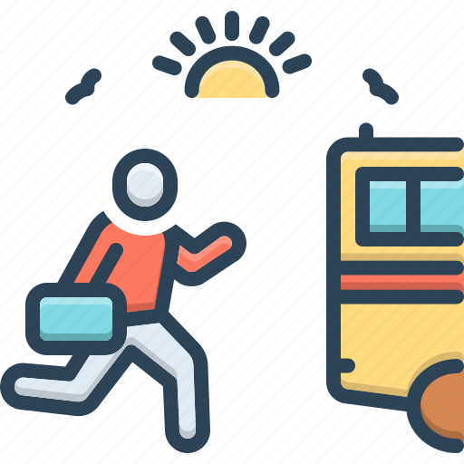 Run, hurrying, passanger, transport, catch bus, chasing the bus, bus icon - Download on Iconfinder