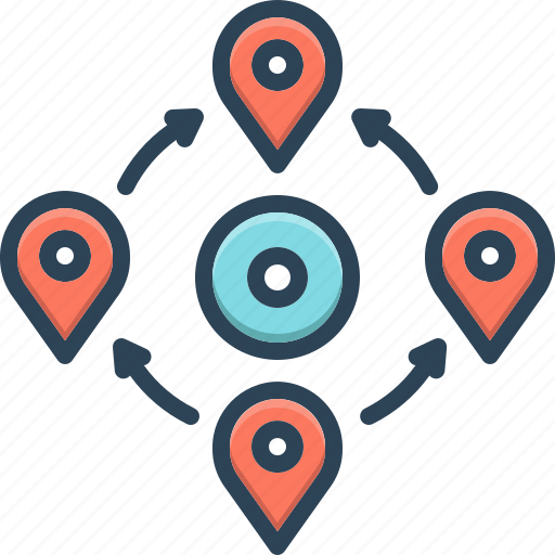 Nearby, closely, near, nigh, adjoining, adjacent, amenities icon - Download on Iconfinder