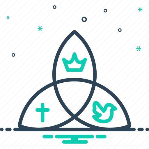 Trinity, triad, trilogy, threesome, church, holy, religious icon - Download on Iconfinder