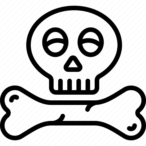 Bones, halloween, danger, skull, skeleton, toxic, gameover icon - Download on Iconfinder