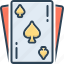 ace, playing, cards, spades, poker, game, gambling 