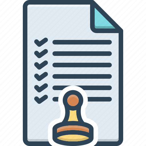 Authorization, authority, approval, document, permit, permission, license icon - Download on Iconfinder