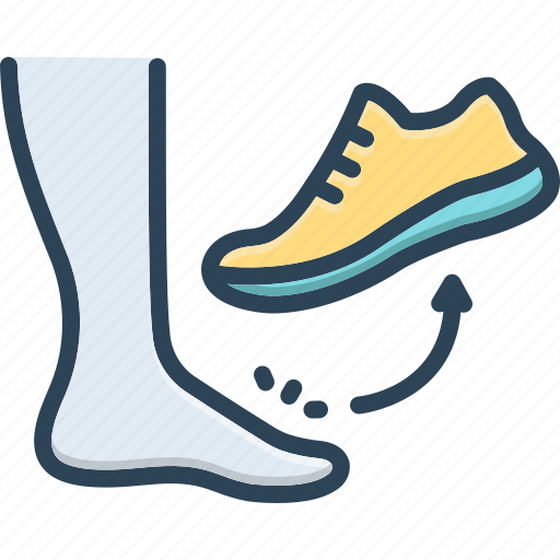Caused, shoe, footwear, sneakers, treatment, symptom, diseases icon - Download on Iconfinder